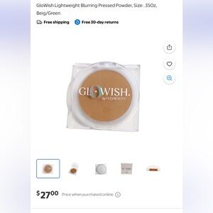 💖3/$21💖 HUDA BEAUTY Glowish Compact in 03 Light